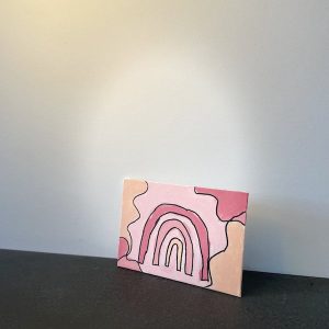Pink Rainbow painting